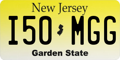 NJ license plate I50MGG