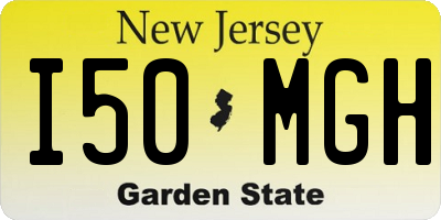 NJ license plate I50MGH
