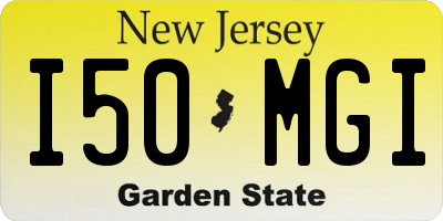 NJ license plate I50MGI