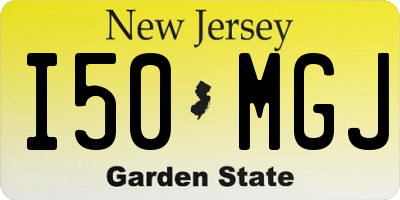 NJ license plate I50MGJ