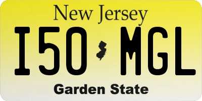NJ license plate I50MGL