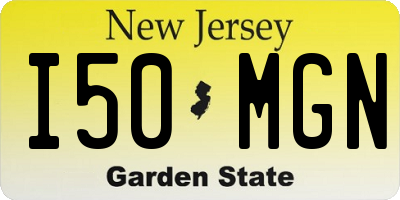 NJ license plate I50MGN