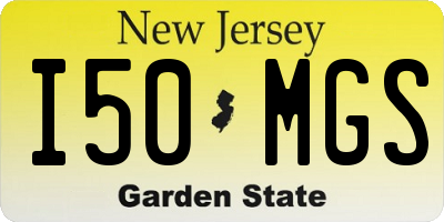 NJ license plate I50MGS