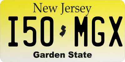 NJ license plate I50MGX