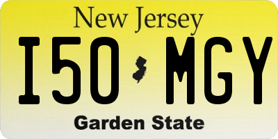 NJ license plate I50MGY