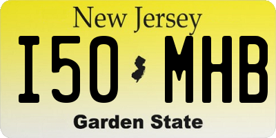 NJ license plate I50MHB