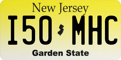NJ license plate I50MHC
