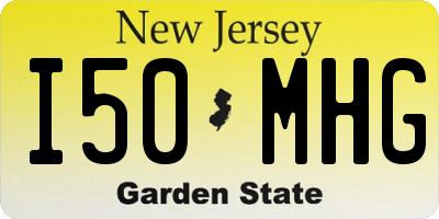 NJ license plate I50MHG