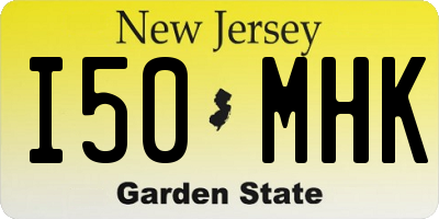 NJ license plate I50MHK