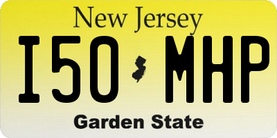 NJ license plate I50MHP