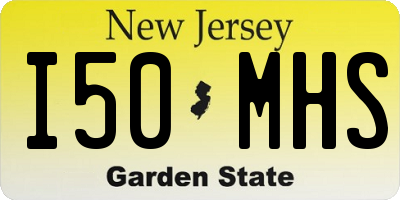 NJ license plate I50MHS