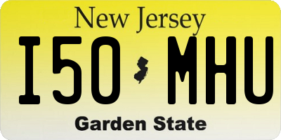NJ license plate I50MHU