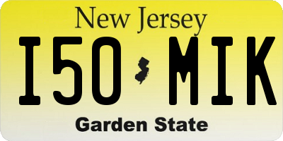 NJ license plate I50MIK
