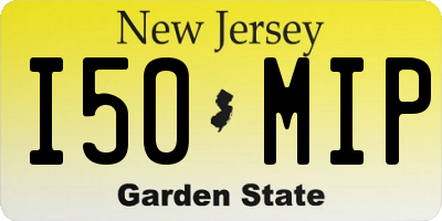 NJ license plate I50MIP
