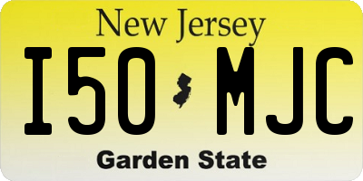NJ license plate I50MJC