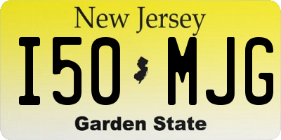 NJ license plate I50MJG