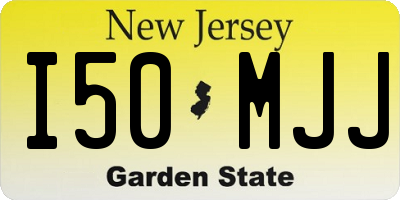 NJ license plate I50MJJ