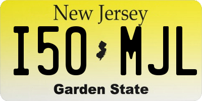 NJ license plate I50MJL