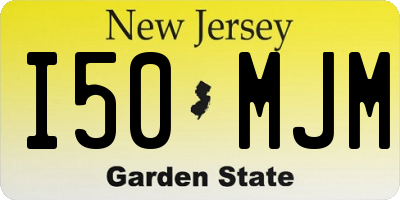 NJ license plate I50MJM