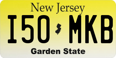 NJ license plate I50MKB