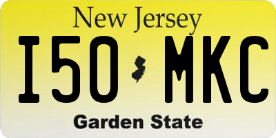 NJ license plate I50MKC