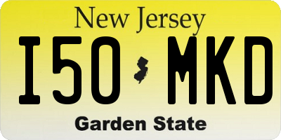NJ license plate I50MKD