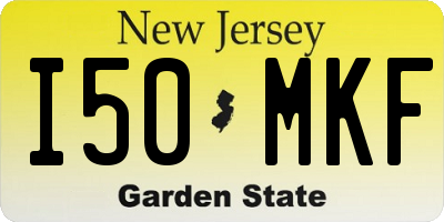 NJ license plate I50MKF