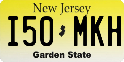 NJ license plate I50MKH