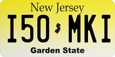 NJ license plate I50MKI