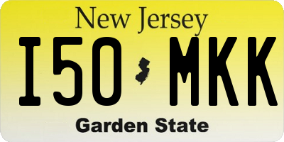 NJ license plate I50MKK