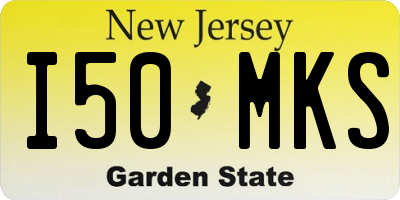 NJ license plate I50MKS