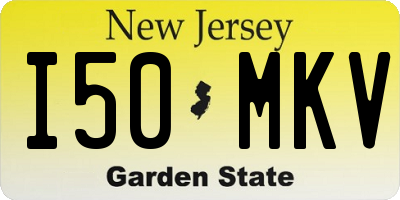 NJ license plate I50MKV