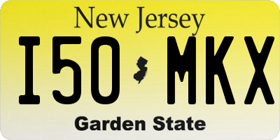 NJ license plate I50MKX