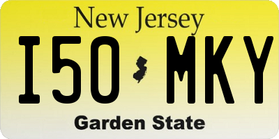 NJ license plate I50MKY