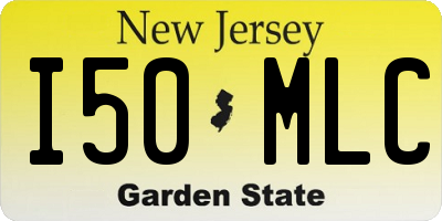 NJ license plate I50MLC