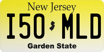 NJ license plate I50MLD