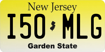 NJ license plate I50MLG