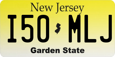 NJ license plate I50MLJ
