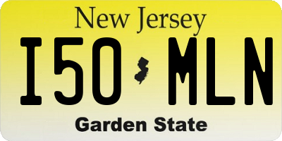 NJ license plate I50MLN