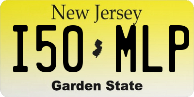 NJ license plate I50MLP