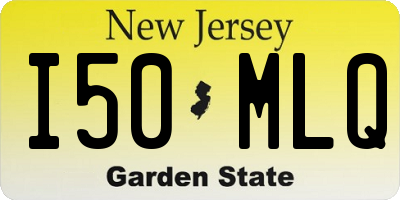 NJ license plate I50MLQ