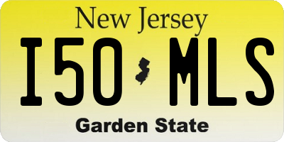 NJ license plate I50MLS