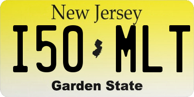 NJ license plate I50MLT
