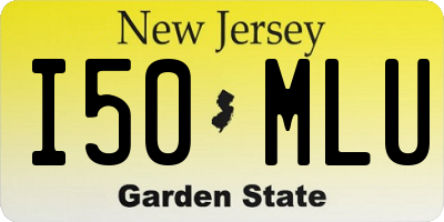 NJ license plate I50MLU