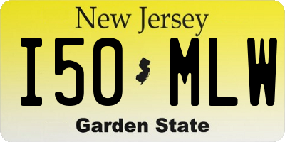 NJ license plate I50MLW