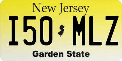 NJ license plate I50MLZ