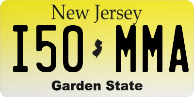 NJ license plate I50MMA