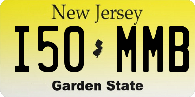 NJ license plate I50MMB