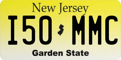 NJ license plate I50MMC
