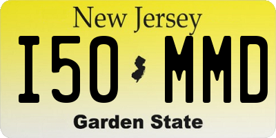 NJ license plate I50MMD